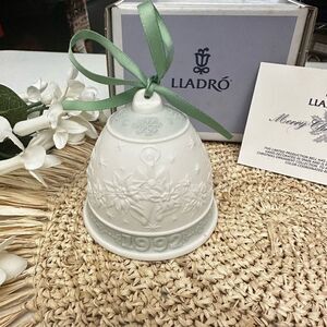 LLADRO‎ Vintage 1992 Christmas Bell Ornament Collection w/ Box bell&mistletoe